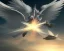 Placeholder: wings of light brushed the clouds