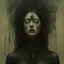 Placeholder: Cinematic portrait of a woman with a votive wax torso melting, cosmichorror, ooze drips, encaustic, necromancy, spotlit, bright tones, detailed, very detailed face, art by franz stuck, art by sungmoo heo, art by grace aldrich, art by tom bagshaw, art by natalie shau,