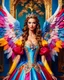 Placeholder: Realistic photography HD full body Beautiful super model European dressing princess Lady Angel colorful art conceptual, amazing artwork, hyper detailed, ultra maximalist quality, 12k, close-up portrait