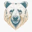 Placeholder: M shaped bear head, letterpress style, minimalistic clean illustration