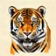 Placeholder: Draw a tiger in 19th-century style