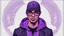 Placeholder: Generate a meticulously composed high-quality portrait that showcases the distinctive fashion sense of a young man in the early 2020s. His attire includes a sleek black jacket, eyeglasses that frame his thoughtful expression, and a vibrant purple hoodie. The intricate detailing of his purple cap adds a touch of individuality, set against a backdrop that's smooth and modern."