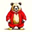 Placeholder: santa suit bear, illustration