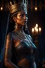 Placeholder: queen of the damned, night, moonlight,. Cinematic lighting, Volumetric lighting, Epic composition, Photorealism, Bokeh blur, Very high detail, Sony Alpha α7, ISO1900, Character design, Unreal Engine, Octane render, HDR, Subsurface scattering