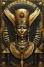 Placeholder: Pharaonic art, golden design and black color