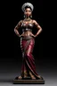 Placeholder: tabletop role-playing miniature of a beautiful women Indonesia. full body. concept art hyperrealism