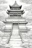 Placeholder: create a b/w coloring book page of the Summer Palace, Beijing ; line-art; realistic; bold lines; white background; no color, no grey-tone, no shading