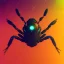 Placeholder: cyberpunk spider, ultra realistic, intricate details, ultra highly detailed, shiny, smooth, studio quality, octane render, Surrealism, Triadic colour scheme,glow-stick, ambient lighting,nightclub lighting, polaroid, 100mm, --ar 1:1 --v4