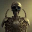 Placeholder: skeleton warrior, steam punk, realistic, made in octane, cinematic, ultra-realistic, extremely detailed octane rendering, 8K, VRAY Super Real ar 2:3, dof photorealistic futuristic 50mm lens hard lighting dark gray tintype photograph, realistic lighting, sepia color