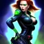 Placeholder: ultra detailed fullbody portrait of busty beautiful Black Widow, extremely detailed digital painting, intrincate, extremely detailed face,crystal clear Big Green eyes, in the style of Ohrai Noriyoshi and robert e howard and pablo oliveira and Ken Kelley and Keith Parkinson,mystical colors,perfectly centered image, perfect composition, rim light, beautiful lighting,8k, stunning scene, raytracing