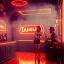 Placeholder: Ultra realistic tarantino bar, party, people background. Danger sweet woman, waist up view. Steampunk style, epic, yellow smoke fog, hottest, highly detailed, concept art, unreal engine 5, god rays, ray tracing, RTX, lumen lighting, ultra detail, volumetric lighting, 3d, finely drawn, high definition, high resolution.