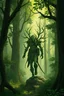 Placeholder: a forest elemental human