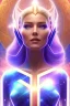 Placeholder: cosmic woman smile, admiral from the future, one fine whole face, crystalline skin, expressive blue eyes,rainbow, smiling lips, very nice smile, costume pleiadian, Beautiful tall woman pleiadian Galactic commander, ship, perfect datailed golden galactic suit, high rank, long hair, hand whit five perfect detailed finger, amazing big blue eyes, smilling mouth, high drfinition lips, cosmic happiness, bright colors, blue, pink, gold, jewels, realist, high commander