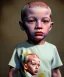 Placeholder: Pablo picasso toddler, full size, dramatic lighting, hyper realistic