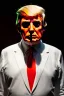 Placeholder: Ultra realistic image, Donald trump zombie, zombie performance, suit, skull, blood, torn arm, night, walking twisted, waist up view, thriller style, dark ambient, highly detailed, White House background, concept art, unreal engine 5, ray tracing, RTX, ultra detail, volumetric lighting, high definition, high resolution.