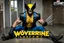 Placeholder: Wayne from Letterkenny cosplaying as Marvel's Wolverine. He is wearing the blue and yellow costume