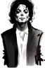 Placeholder: sketch of young michael jackson silhouette