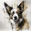 Placeholder: Papillon dog with gentle expression in the style of Willem Haenraets, Yoji Shinkawa, Guy Denning, Florian Nicolle