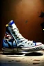 Placeholder: A converse sneaker, superman all over sneaker