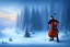 Placeholder: cello player in winter landscape