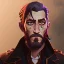 Placeholder: Portrait of a 30 year old warlock like Jake Gyllenhaal,Gandalf, Jack Sparrow, Sherlock Holmes and Mary Poppins