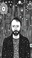 Placeholder: thom yorke in style of Warli painting