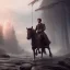 Placeholder: Full body, 3d render, Harry Potter 1800's men style, 1800's hair style, 1800's men clothes style, riding horse, hyper realistic, octane render, unreal engine 5, 8k, palace background, uhd