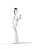 Placeholder: perfume in the form of a manikin with animation on a white background