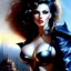 Placeholder: portrait of beautiful busty Retro Futuristic Pin-Up painting by azpiri,Brom,Luis Royo,evan lee oil on canvas, cinematic composition, extreme detail,fit full head inside picture