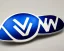 Placeholder: vw logo badge blue