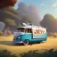 Placeholder: foodtruck concept design, soft smooth lighting,centered.design by ART OF BOB KEHL style:.studio ghibli,andrea bonelli,Kilian Eng,Ohrai, korra character, style.