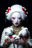 Placeholder: lady ermine, albino, bizarre, surreal, darkmood by natalie shau