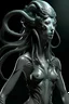 Placeholder: gorgeous female humanoid alien model, tentacles