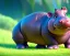 Placeholder: baby hippo, natural environment, photojournalism, hyper detailed, hyper realism, pixar character, sweet and gentle, friendly,