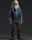 Placeholder: full body picture of a old long haired and long bearded, insane kentucky hill billy trailer trash farmer , with gigantic ears, award winning hyperrealistic, , 3d statue!!!, , 3 d artist, hill billy!! trailer trash !!, award winning 3d render, digital artist, award winning digital art, profile picture 2048px, hyperrealistic picture