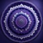 Placeholder: Hyper Realistic Photographic-View of a Navy-Blue-&-Purple Mandala.