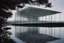 Placeholder: Ethereal glass structure suspended over a serene body of water, showcasing the innovative architectural style of Renzo Piano, captured by Hiroshi Sugimoto --ar 16:9