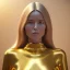 Placeholder: beautiful cosmic golden woman, long hair, nice smiling, magic glamour make up, delicate colors, beautiful glamour galactic golden dress, ultra sharp focus, 8k, unreal engine 5, extremely sharp detail, light effect, soft light atmosphere of a spaceship, smooth, full of details, face in front, complete vision of body