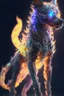 Placeholder: Zombie dog cat fire dragon humanoid fused alien ,extremely detailed,crystal clear, mystical colors ,perfectly centered image, perfect composition, rim light, beautiful lighting, 8k, stunning scene, raytracing