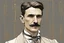 Placeholder: Nikola Tesla lifelike in the style of 3-d