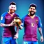 Placeholder: Lionel Messi und diego armando maradona halten gemeinsam in einem Stadion den Worldcup in der Hand, Fußball, stadion, viele menschen, perfect quality, argentinien, photography, central