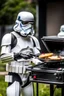 Placeholder: stormtrooper star wars cooking on grill