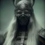 Placeholder: A viking girl with a mask, hr giger, scary, steam punk, realistic, made in octane, cinematic, ultra-realistic, extremely detailed octane rendering, 8K, VRAY Super Real ar 2:3, dof photorealistic futuristic 50mm lens hard lighting dark gray tintype photograph, realistic lighting, sepia color