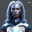 Placeholder: woman, british, blue, heavily made up face, decorative feathers, retro futuristic, latex coat, soft color, highly detailed, art stations, concept art, smooth, unreal engine 5, god rays, ray tracing, RTX, lumen lighting, ultra detail, volumetric lighting, 3d, finely drawn, high definition, high resolution.