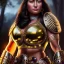 Placeholder: Ultra detailed fullbody Portrait in oil on canvas of busty female Lusitanian warrior with armor,helmet,extremely detailed digital painting,ultrarealistic skin,intense stare, extremely detailed face, crystal clear eyes, mystical colors ,perfectly centered image, perfect composition, rim light, beautiful lighting,masterpiece ,8k, stunning scene, raytracing, anatomically correct, in the style of Simon Bisley and Ohrai Noriyoshi and robert e howard and Steve Jung and Wizyakuza and uncannyknack.