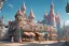 Placeholder: a fairy tale style ice cream factory，full of details, matte painting, concept art, smooth, bright sunshine，by cory loftis and evgeny lushpin and wlop，soft light atmosphere，trending on cgsociety and blender unreal engine，8k, hdr，light effect，rtx on，-h 768