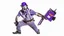 Placeholder: horror movie of fedex driver using chainsaw transparent background