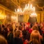 Placeholder: Party in a schloss, cheering people, Austrian aesthetic, warm colors, wood, green, red, 8k, HD, cinematography, photorealistic, Cinematic, Color Grading, Ultra-Wide Angle, Depth of Field, hyper-detailed, beautifully color-coded, insane details, intricate details, beautifully color graded, Cinematic, Color Grading, Editorial Photography, Depth of Field, DOF, Tilt Blur, White Balance, 32k, Super-Resolution, Megapixel, ProPhoto RGB, VR, Halfrear Lighting, Backlight