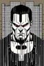 Placeholder: punisher sku;; in the style of Hiroshi Nagai