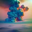 Placeholder: waste system, garbage dump, waste, dump, hill, smoke plumes, clouds, smog, with pollution, double exposure photography, colourful nature, clean sharp focus, on white background, Fractal Geometry, sacred geometry